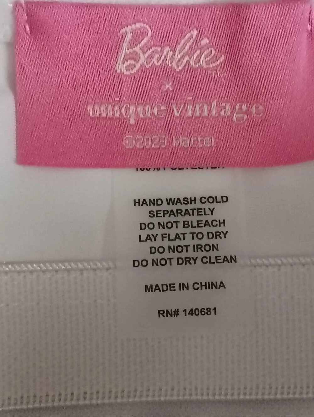 Barbie x Unique Vintage Chevron Stripes One Piece Bathing Suit Black White M NWT